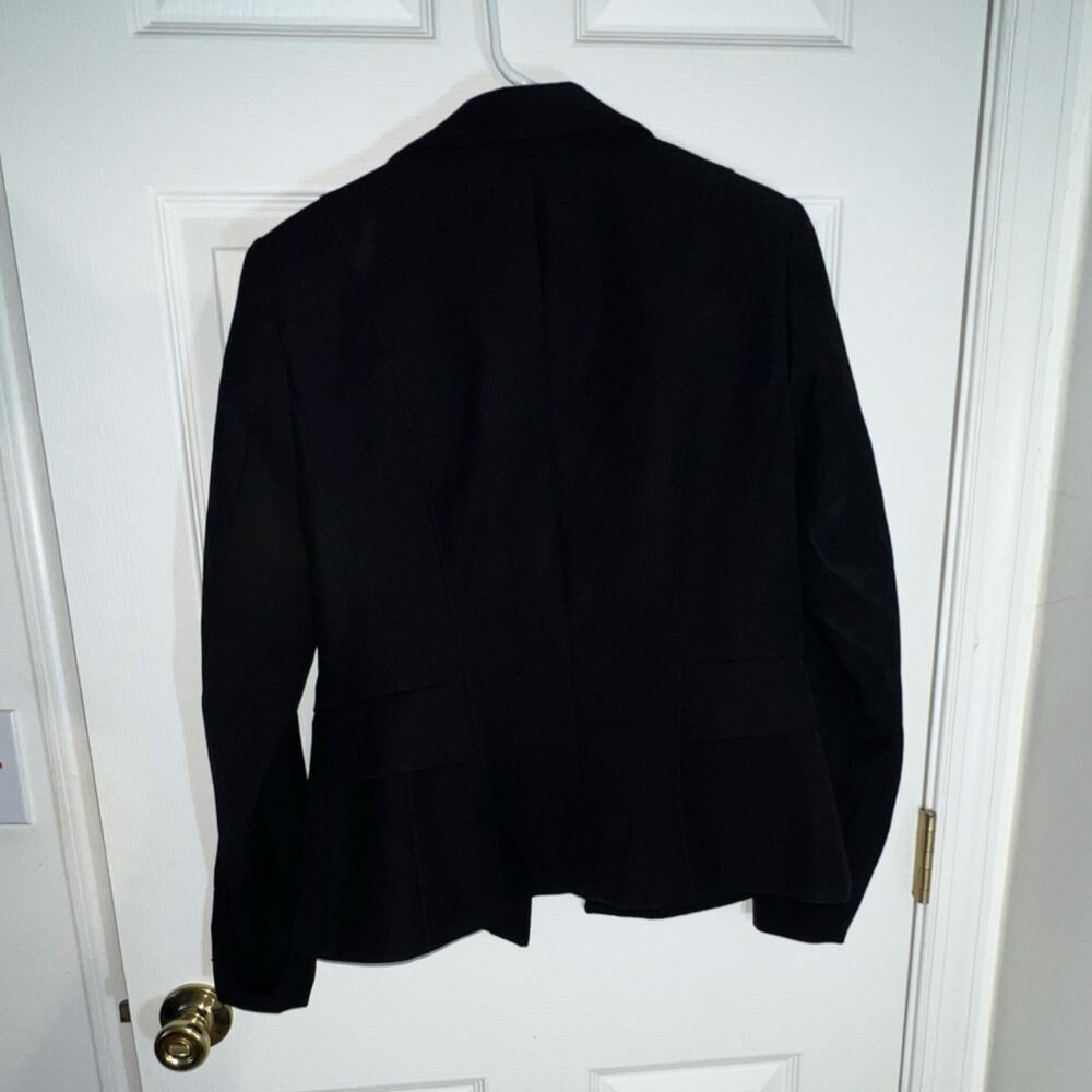 White House Black Market Signature Comfort Stretch Blazer Black Size 6 - Picture 8 of 10